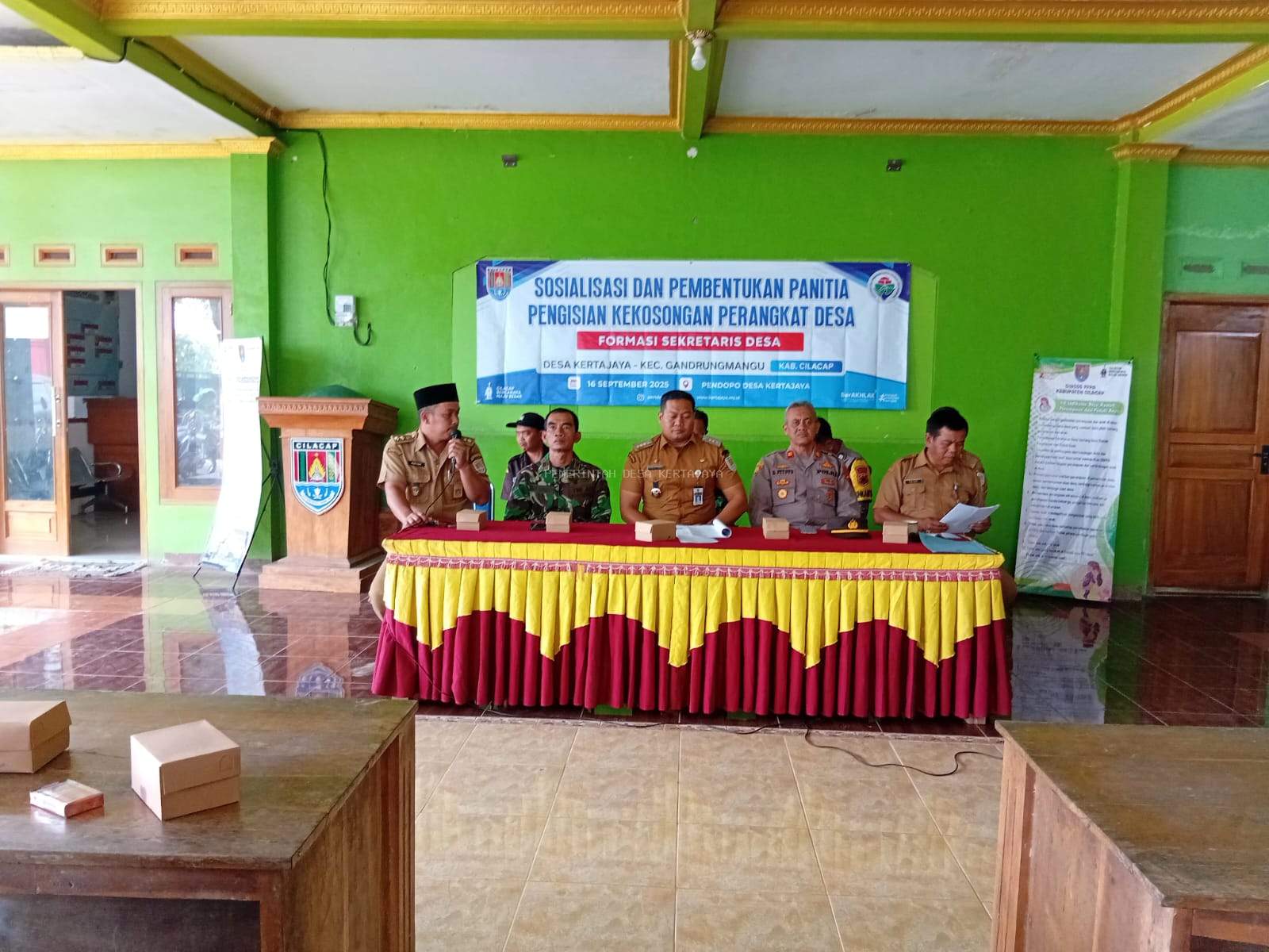 Sosialisasi dan Pembentukan Panitia Pengisian Kekosongan Perangkat Desa 